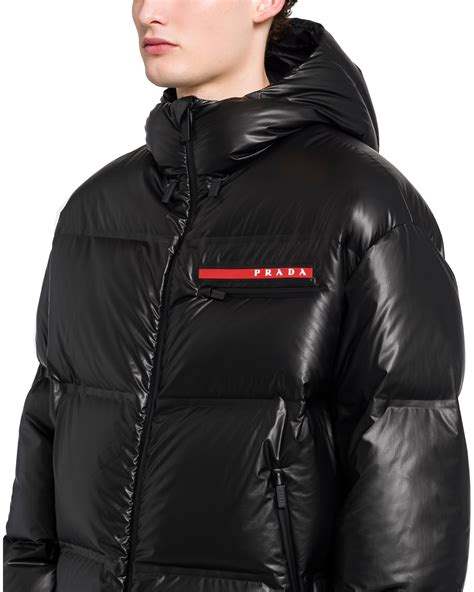 men prada puffer jacket|Prada nylon jacket men's.